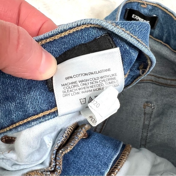Express Super High Rise Mom Jean 5 Button Fly 
Medium Wash Denim Size 14 - Picture 13 of 16